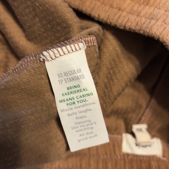 Aerie light light brown bottom pants size XS regular length - Picture 10 of 10